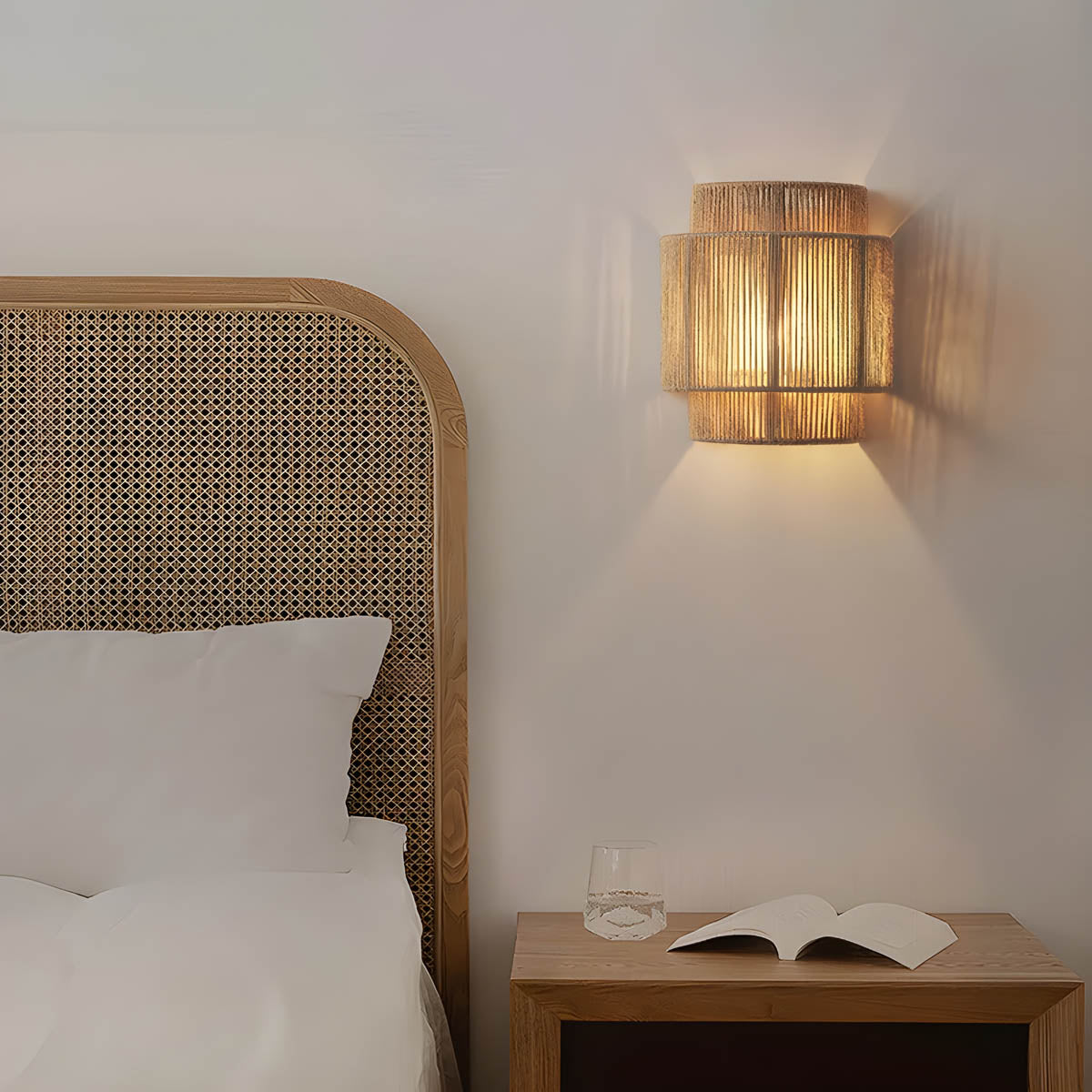 Bracken Weave Rope Wall Sconce — gallery image 3