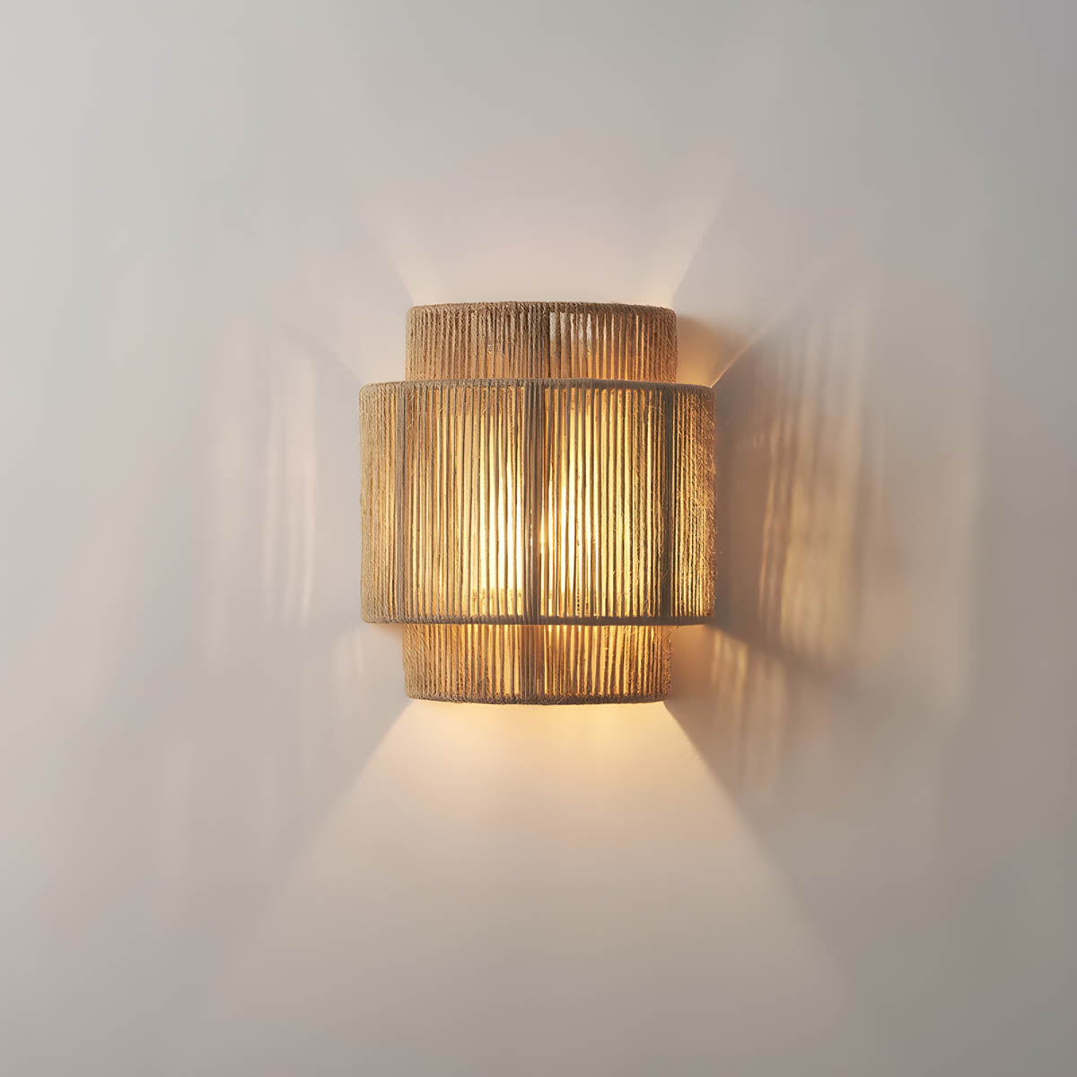 Bracken Weave Rope Wall Sconce — gallery image 2