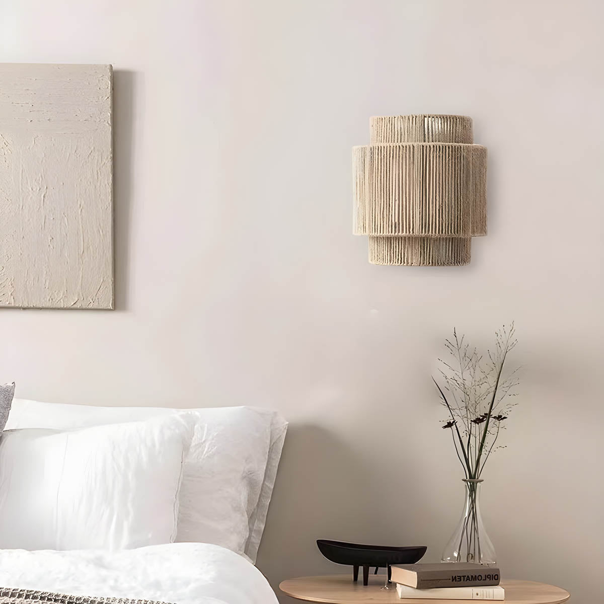 Bracken Weave Rope Wall Sconce — gallery image 5