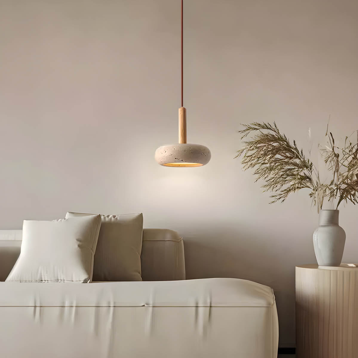 Waverley Cove Travertine Pendant Light — gallery image 7