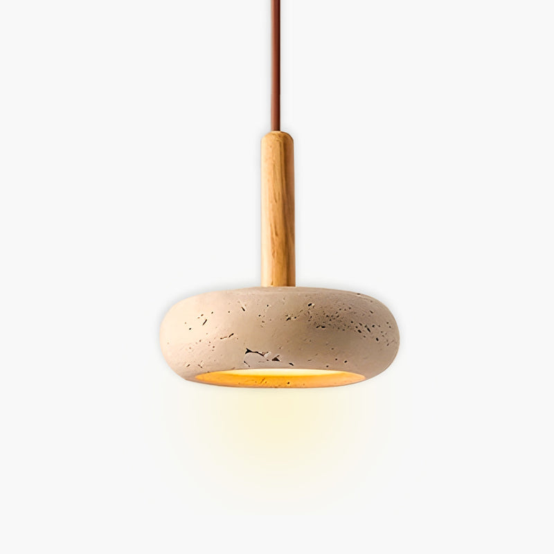 Waverley Cove Travertine Pendant Light — gallery image 1