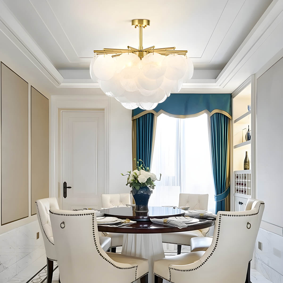 Laurelwood Cove Glass Chandelier — gallery image 6