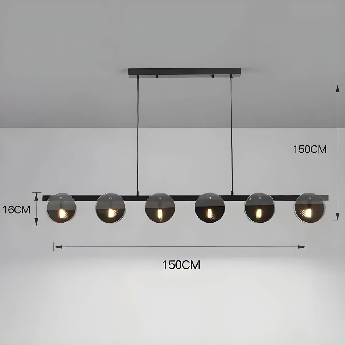 Riverton Cove Glass Chandelier — gallery image 15