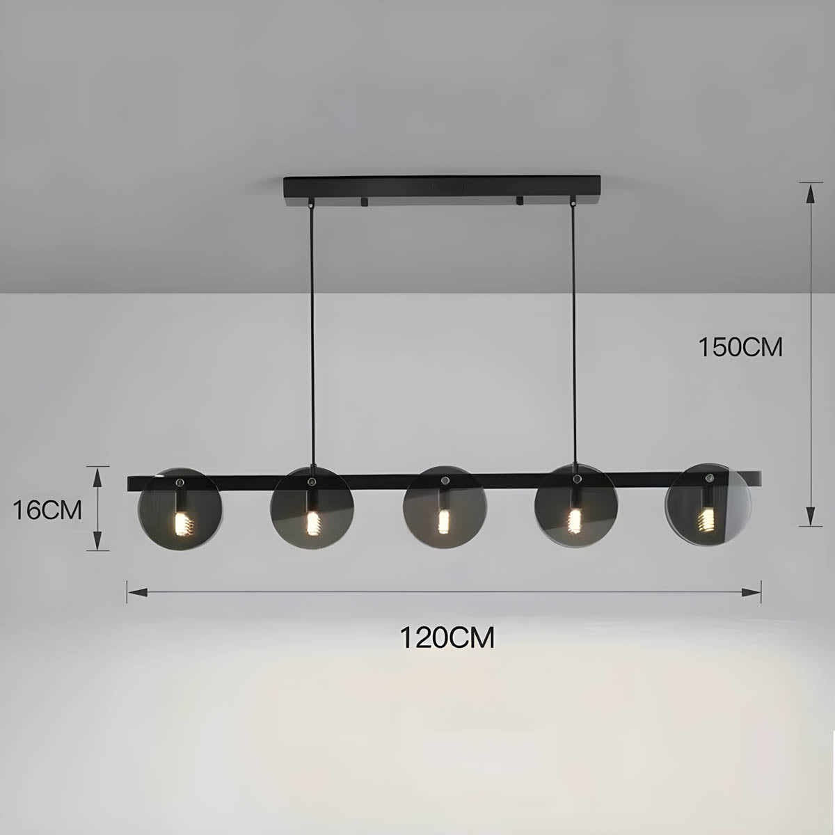 Riverton Cove Glass Chandelier — gallery image 16