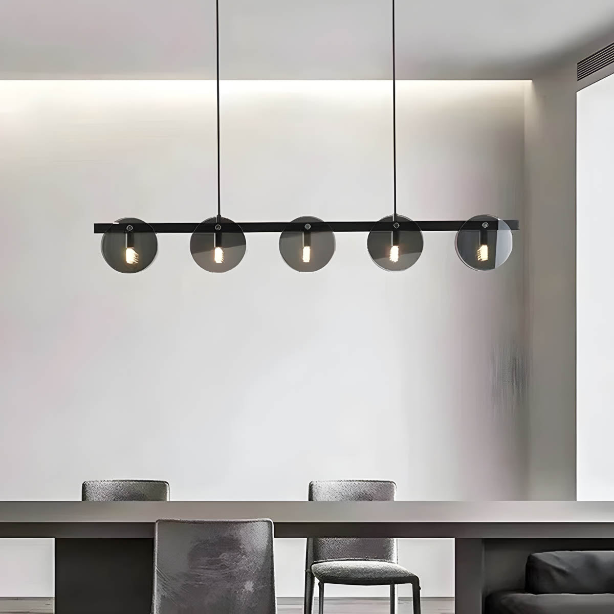 Riverton Cove Glass Chandelier — gallery image 7