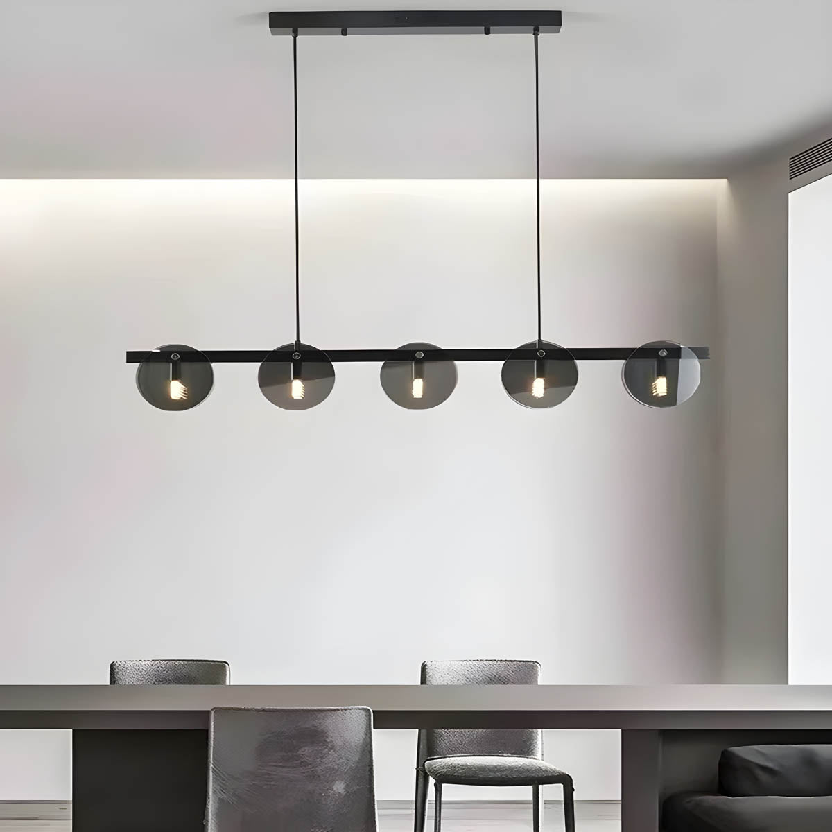 Riverton Cove Glass Chandelier — gallery image 10
