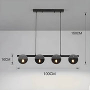 Riverton Cove Glass Chandelier — gallery image 17