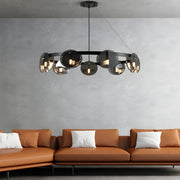 Riverton Cove Glass Chandelier — gallery image 6