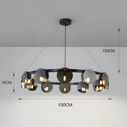 Riverton Cove Glass Chandelier — gallery image 12