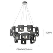 Brookfield Cove Glass Chandelier — gallery image 13
