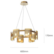 Brookfield Cove Glass Chandelier — gallery image 17