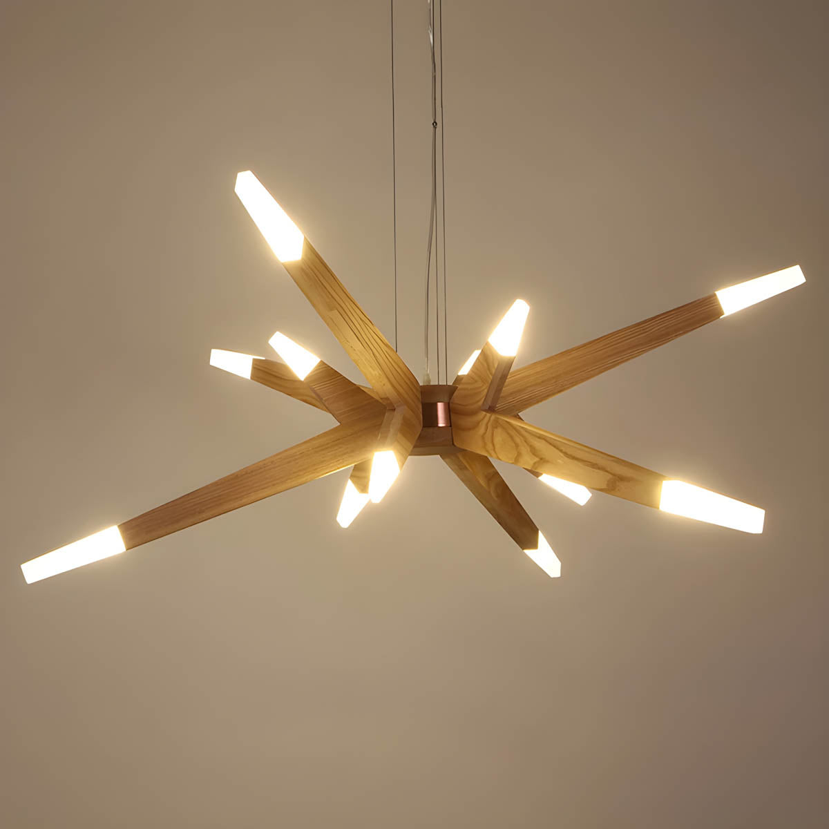 Wildwood Cove Wood Chandelier — gallery image 13