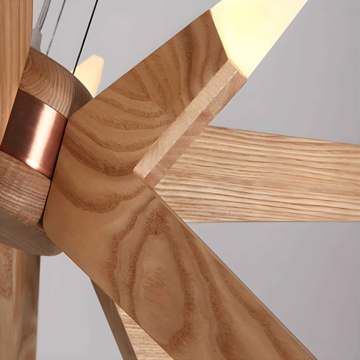 Wildwood Cove Wood Chandelier — gallery image 9