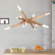 Wildwood Cove Wood Chandelier — gallery image 6