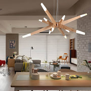 Wildwood Cove Wood Chandelier — gallery image 12