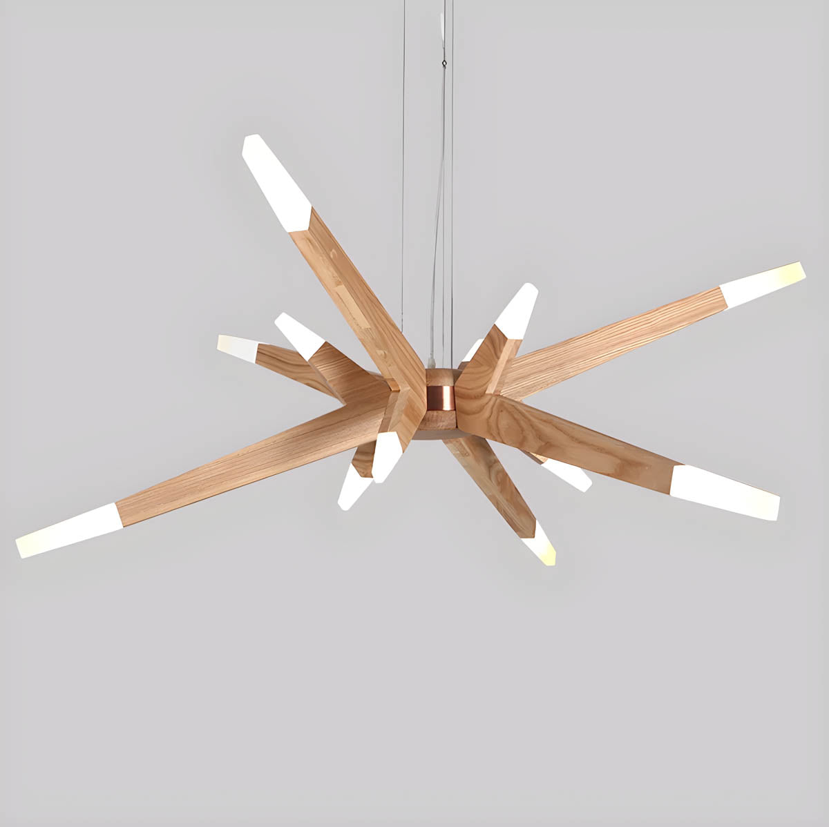 Wildwood Cove Wood Chandelier — gallery image 7
