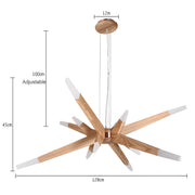 Wildwood Cove Wood Chandelier — gallery image 5