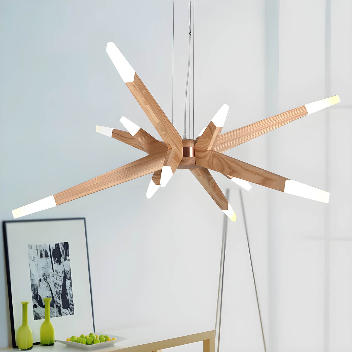 Wildwood Cove Wood Chandelier — gallery image 8