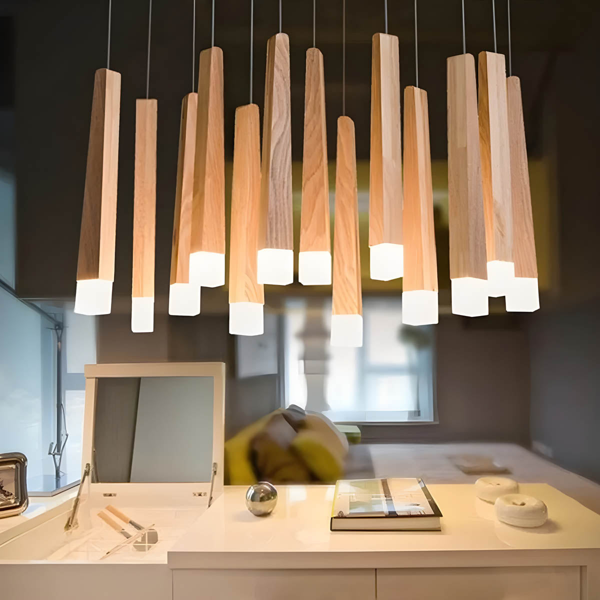 Eastmere Cove Wood Pendant Light — gallery image 5