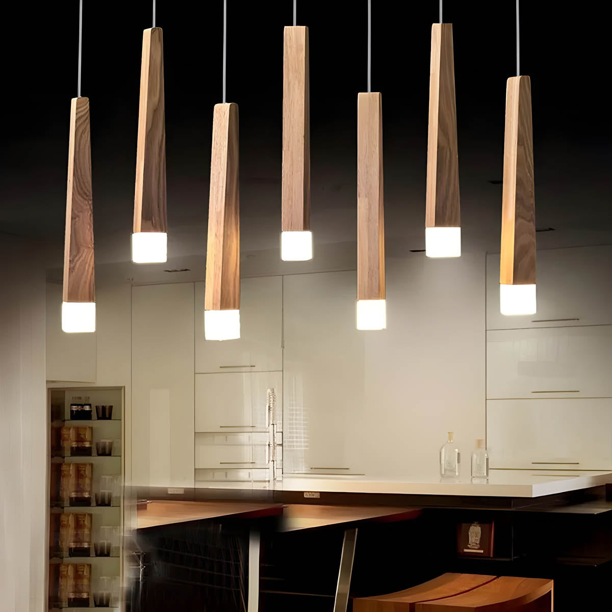 Eastmere Cove Wood Pendant Light — gallery image 2
