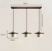 Linden Quarry Travertine Wood Pendant Light — gallery image 17