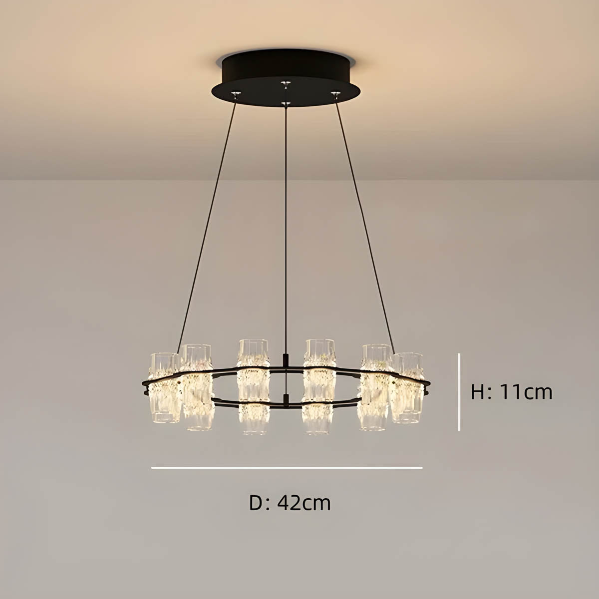 Northwick Cove Acrylic Chandelier — gallery image 12