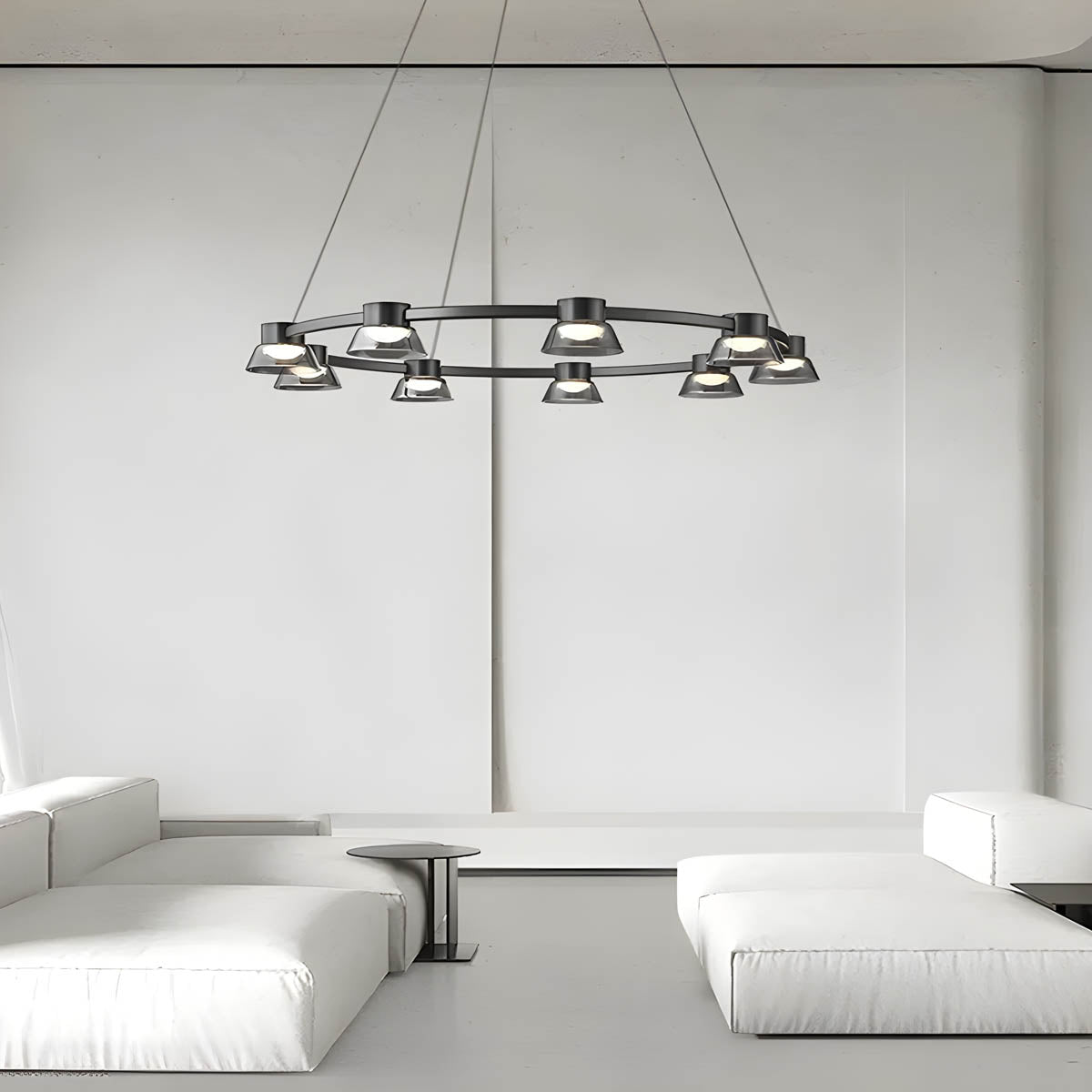 Briarley Cove Glass Chandelier — gallery image 6