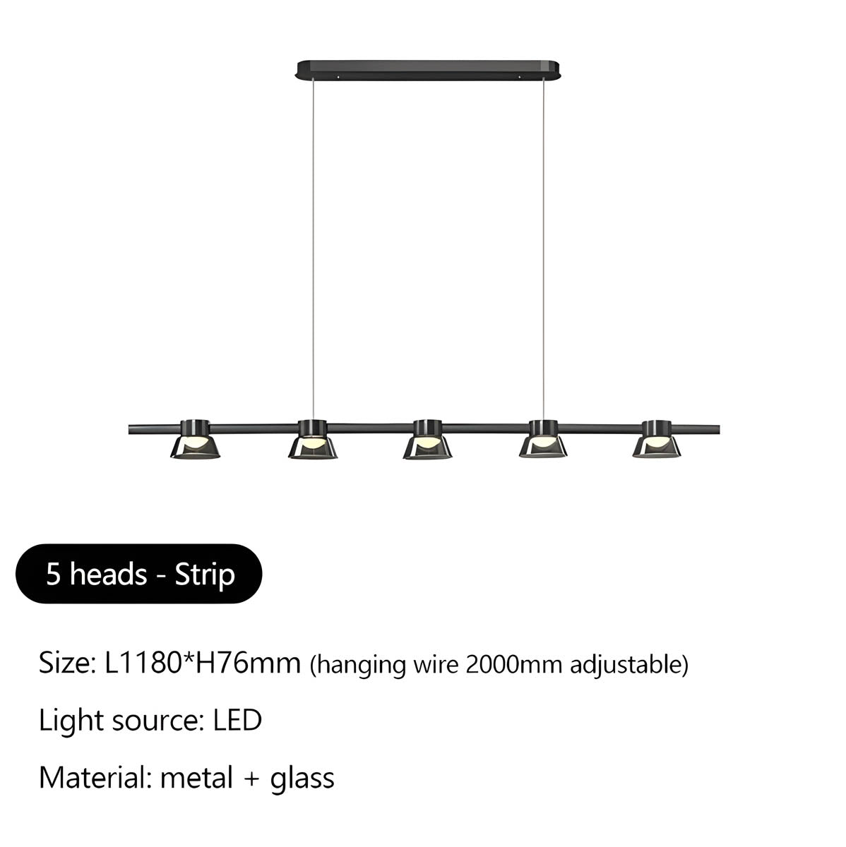 Briarley Cove Glass Chandelier — gallery image 12