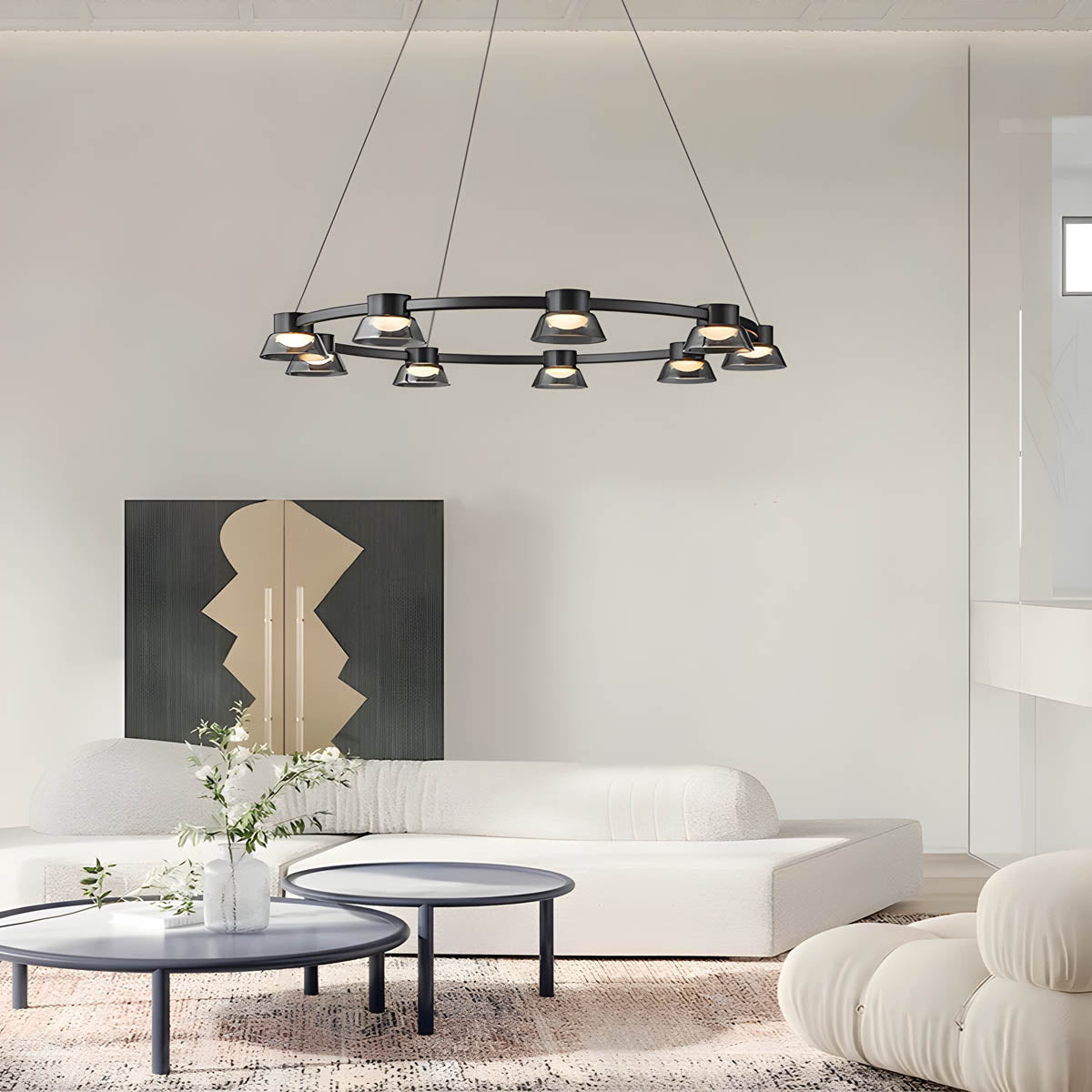 Briarley Cove Glass Chandelier — gallery image 10
