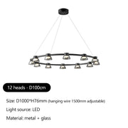 Briarley Cove Glass Chandelier — gallery image 17
