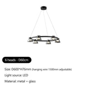 Briarley Cove Glass Chandelier — gallery image 15