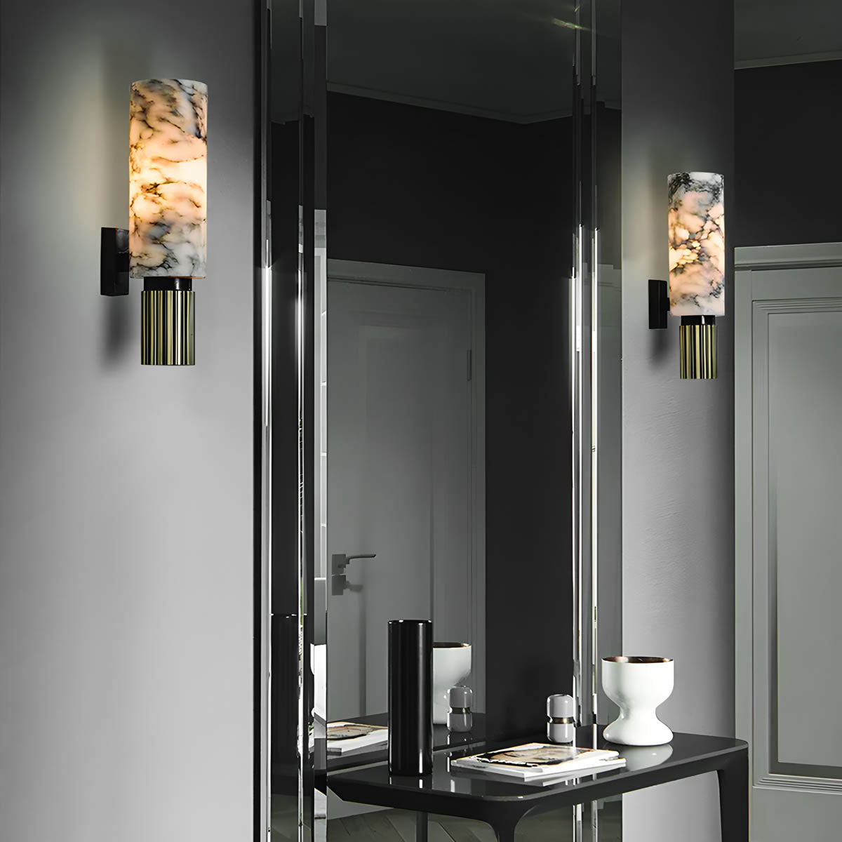 Norwood Cove Marble Wall Sconce — gallery image 9