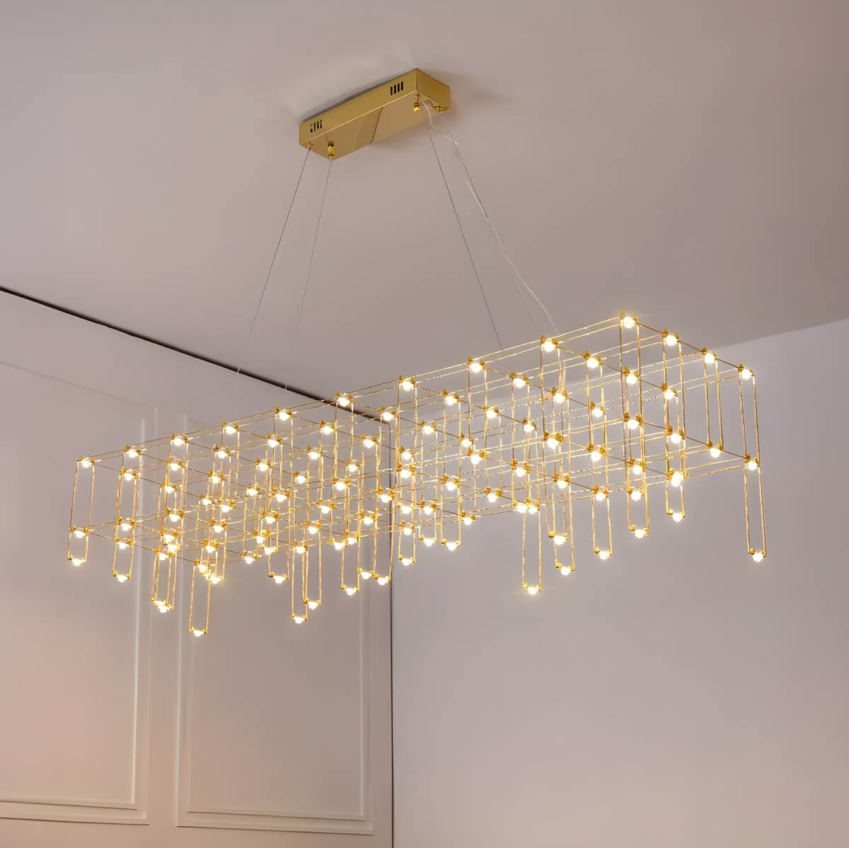 Oakmere Cove Stainless Steel Chandelier — gallery image 3