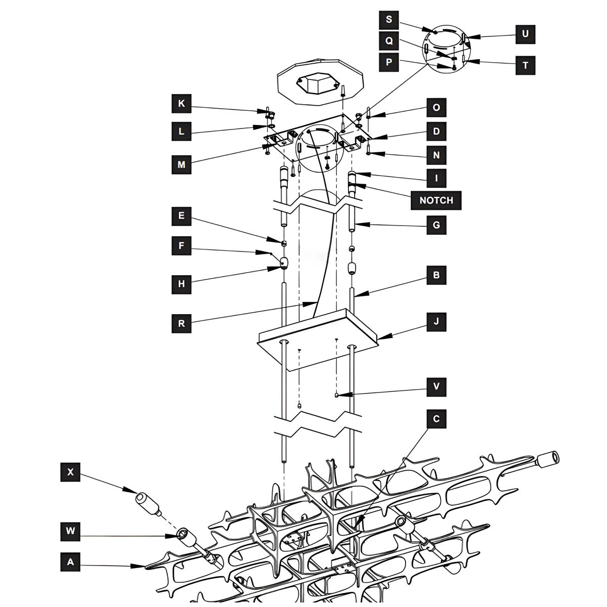 Sherwood Cove Iron Chandelier — gallery image 16