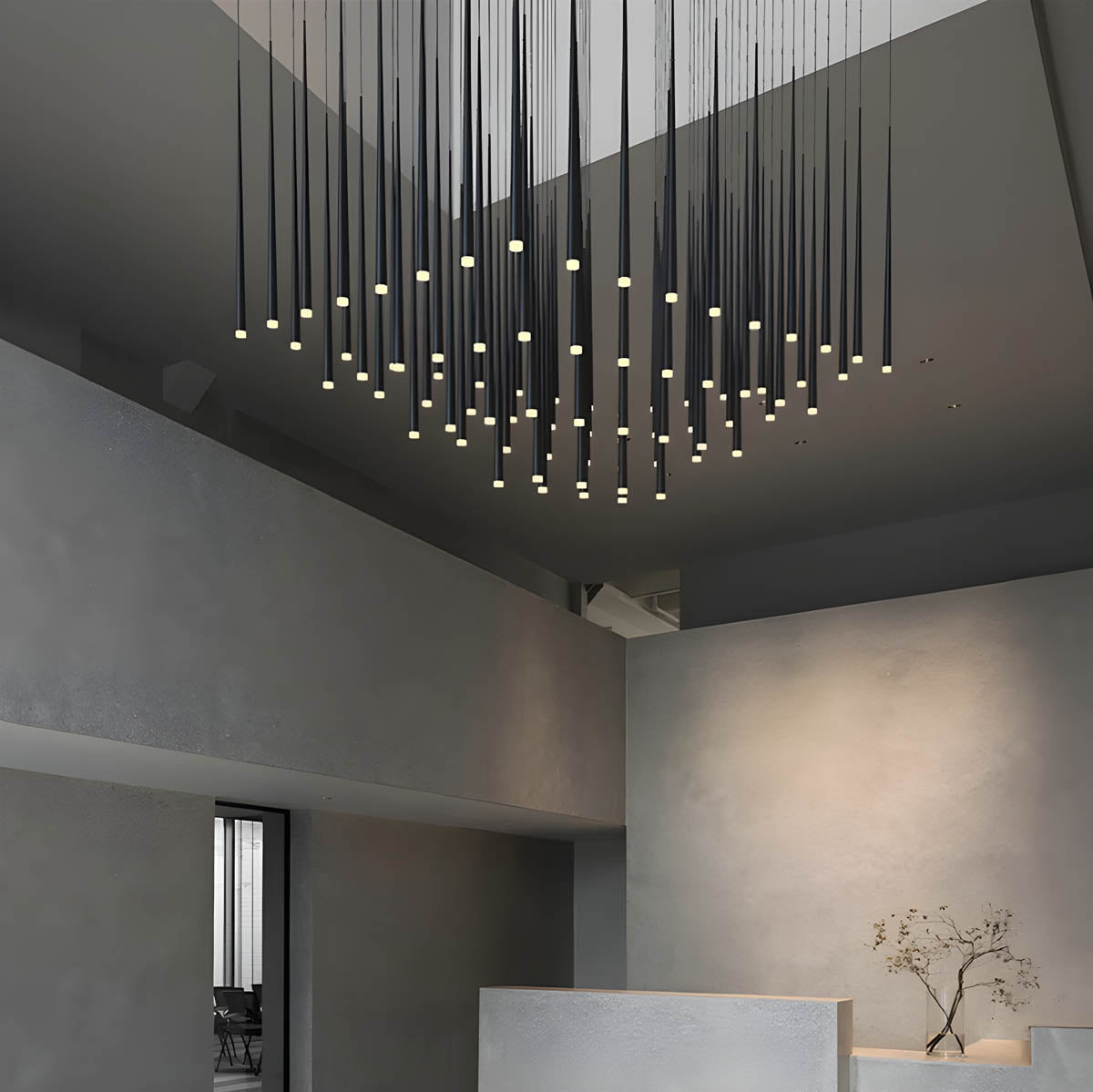 Wickham Cove Acrylic Chandelier — gallery image 3