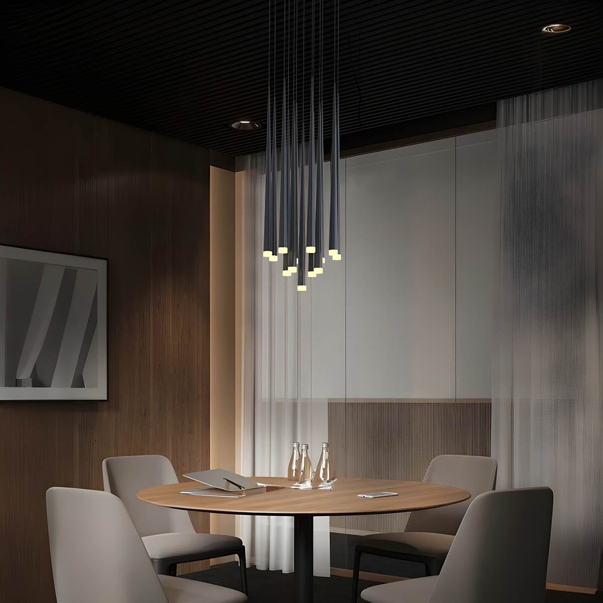 Wickham Cove Acrylic Chandelier — gallery image 5