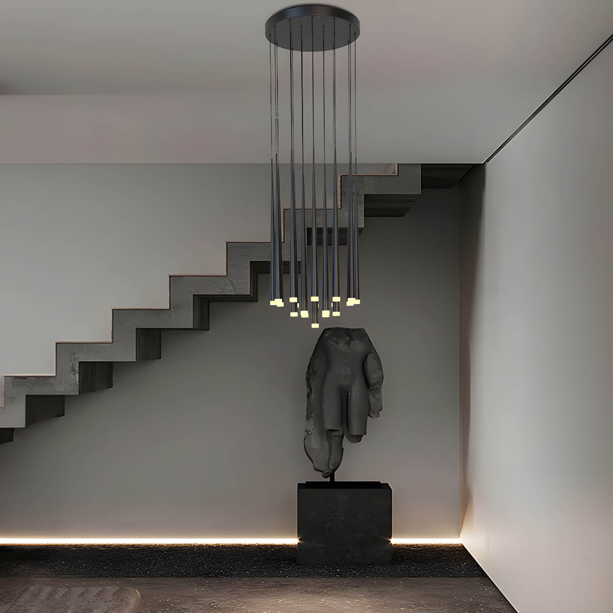 Wickham Cove Acrylic Chandelier — gallery image 6