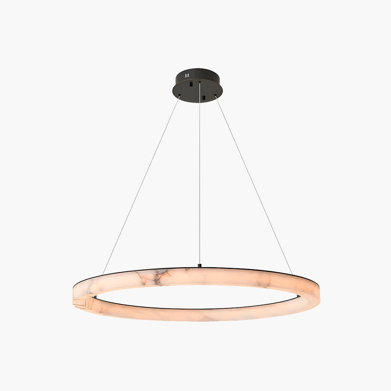 Willoughby Cove Marble Ring Chandelier — gallery image 1