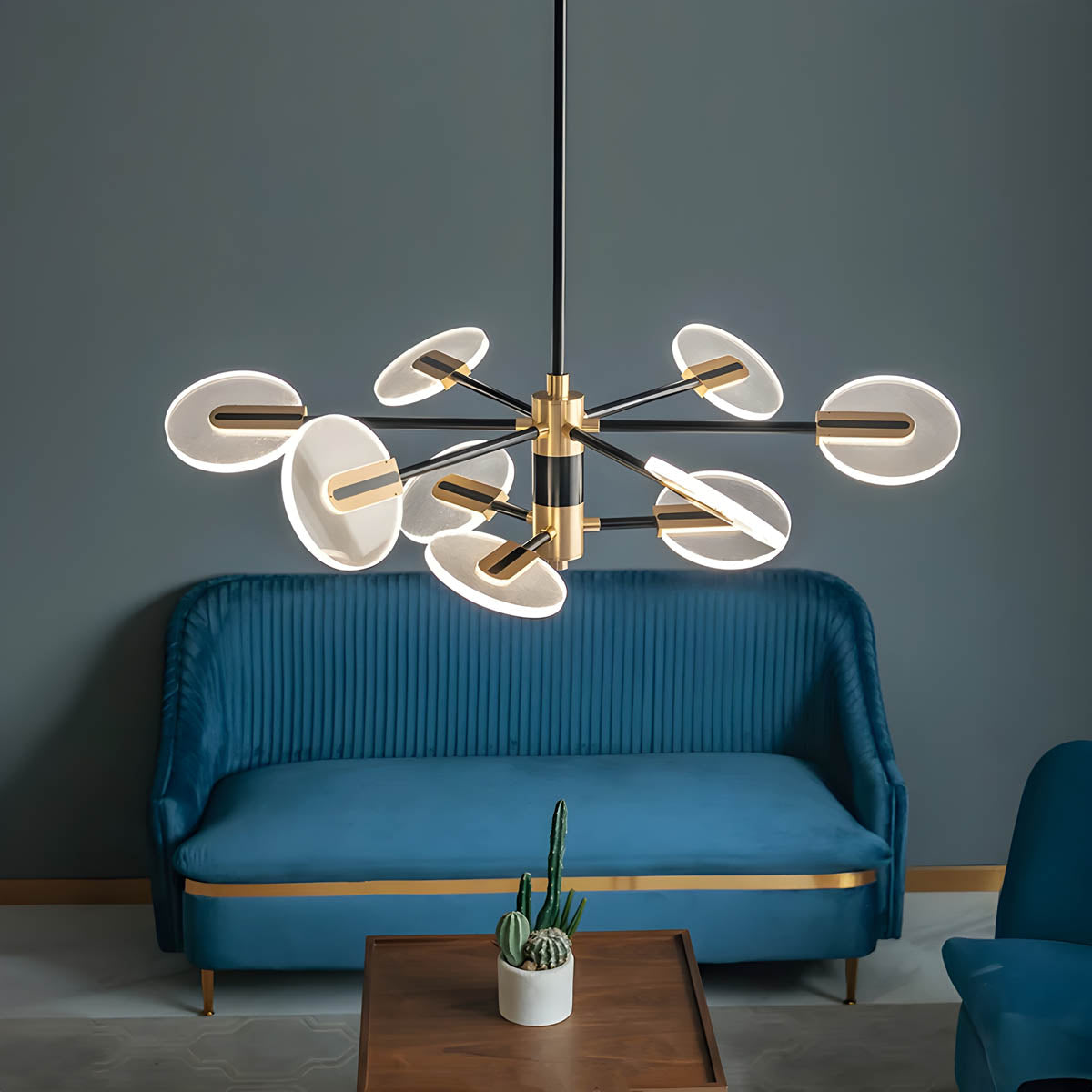 Fairford Cove Iron Chandelier — gallery image 2