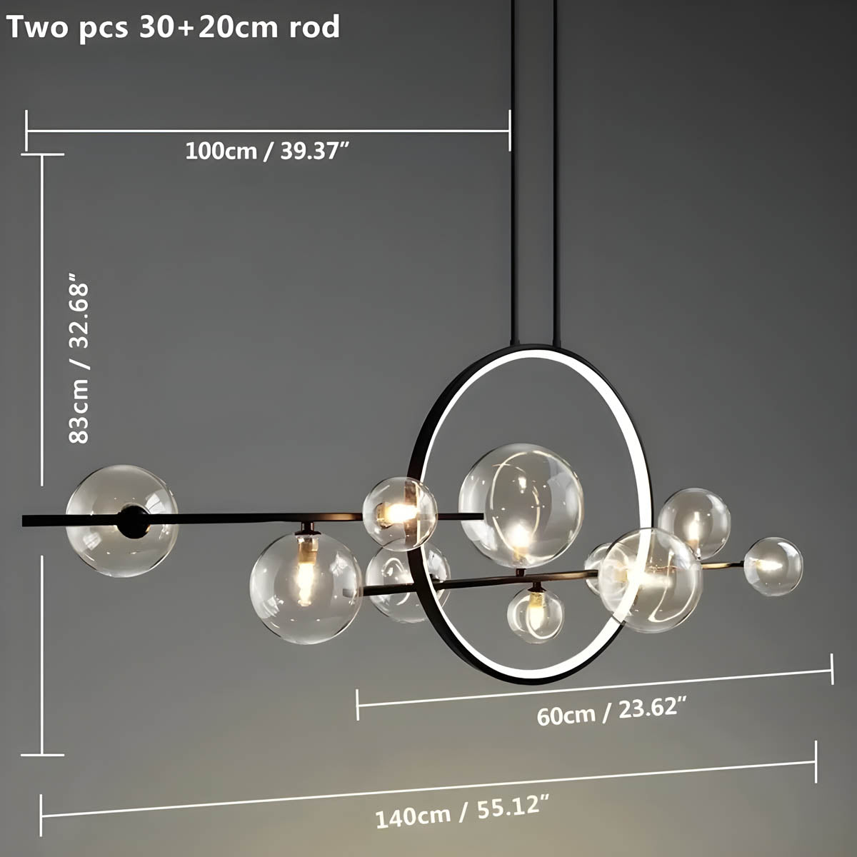 Acorn Cove Iron Ring Chandelier — gallery image 10