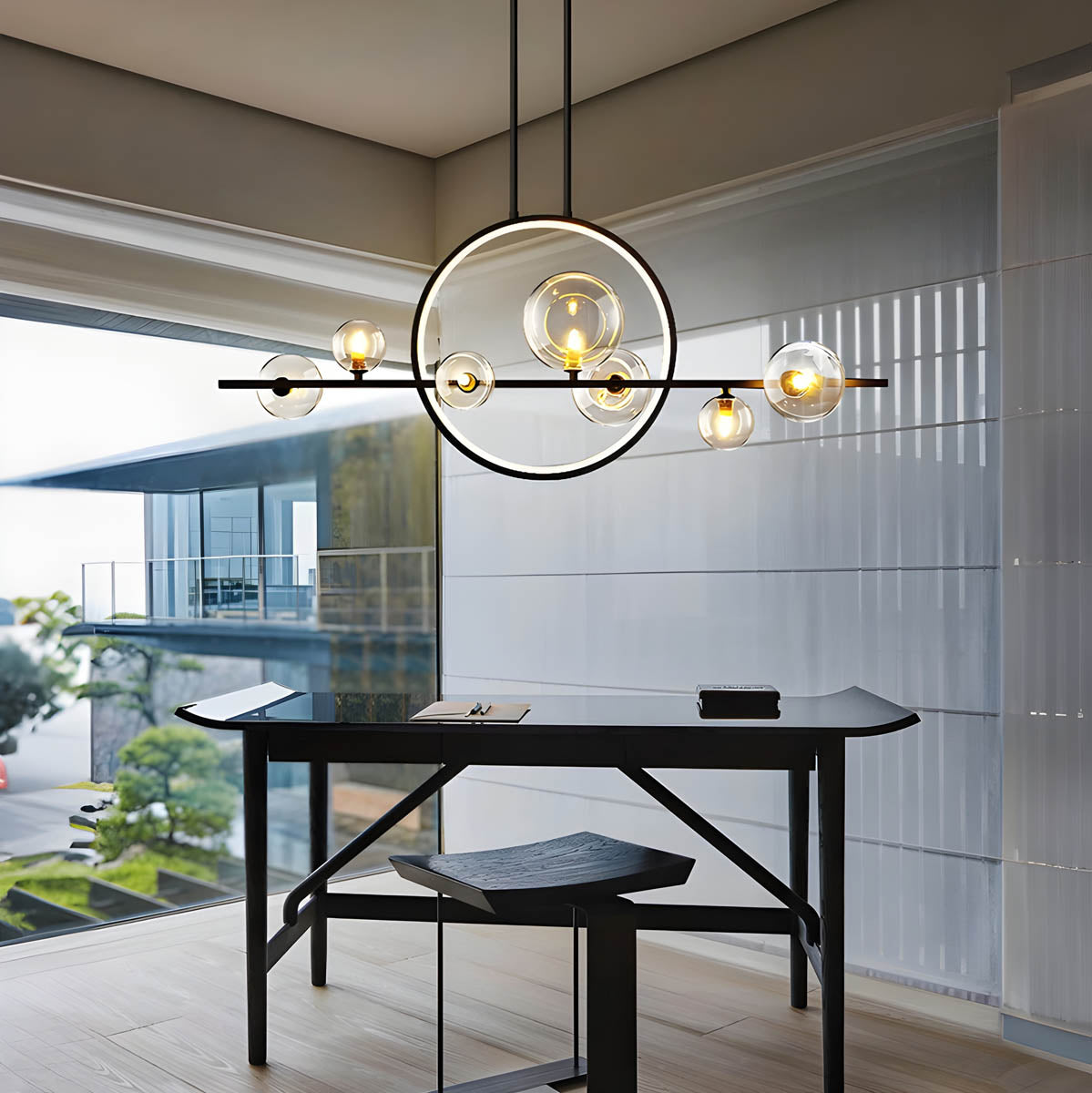 Acorn Cove Iron Ring Chandelier — gallery image 7