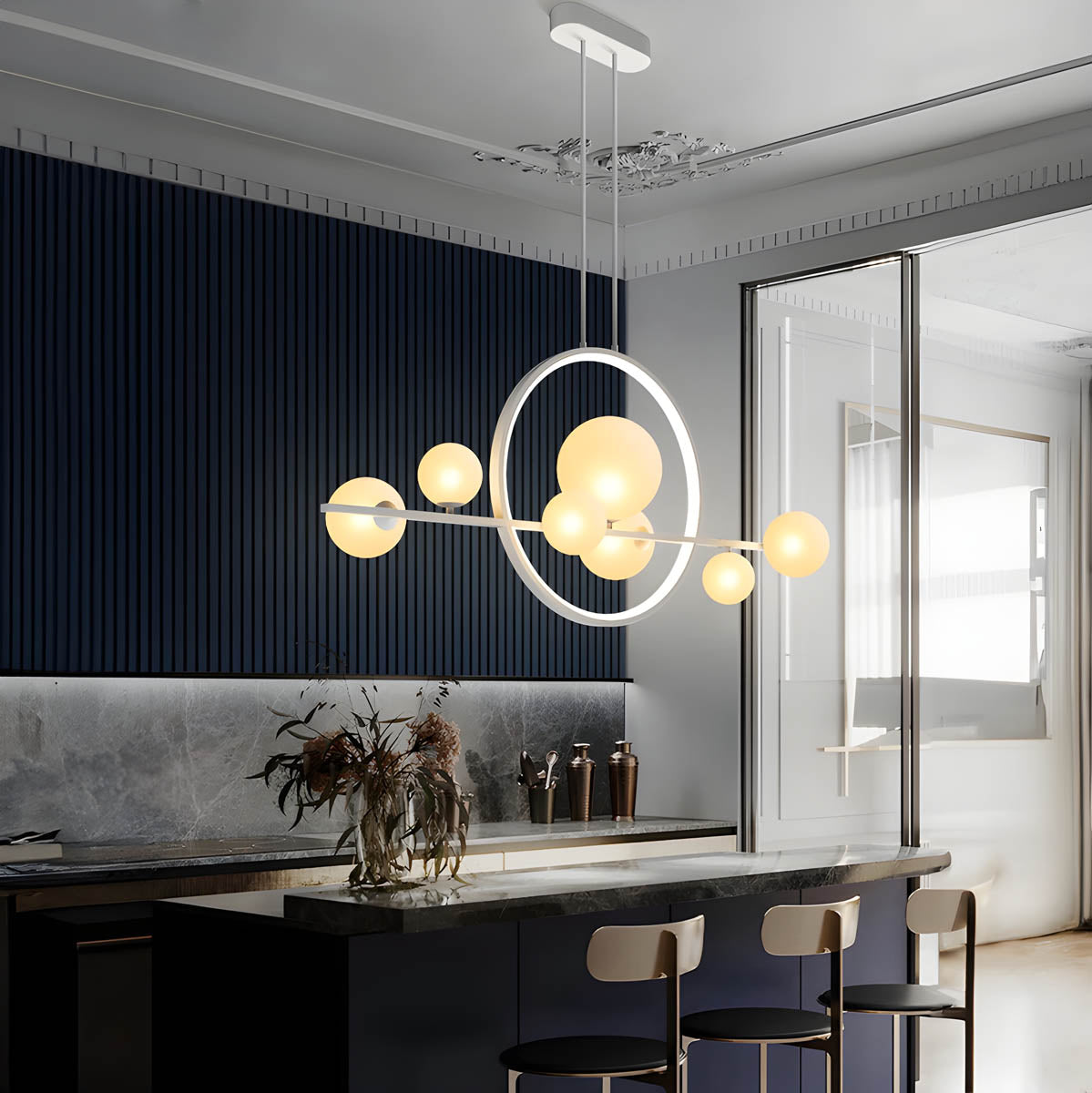 Acorn Cove Iron Ring Chandelier — gallery image 5