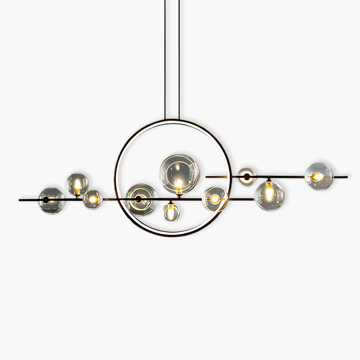 Acorn Cove Iron Ring Chandelier — gallery image 1