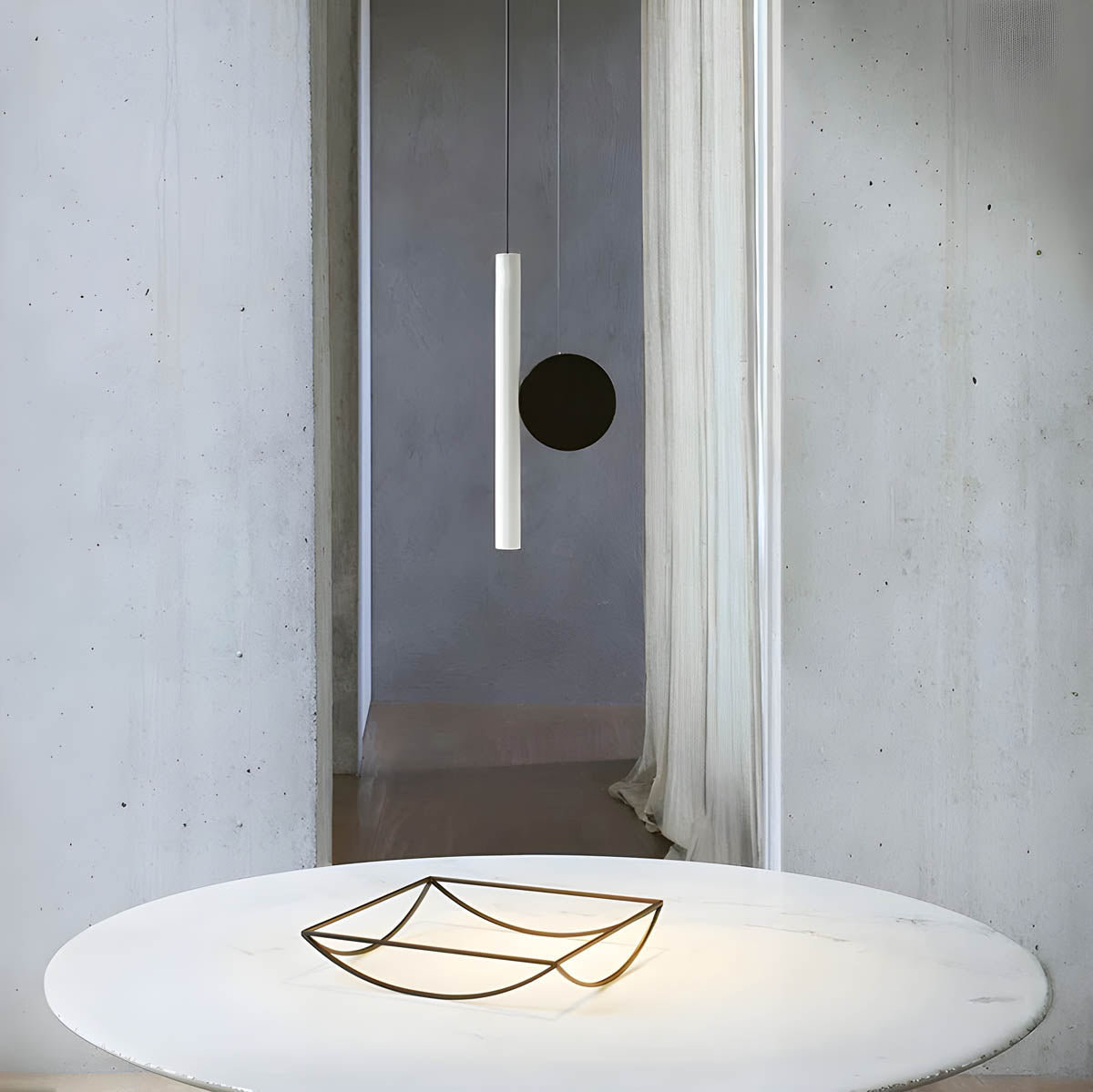 Alder Line Slim Metal Pendant Light — gallery image 2