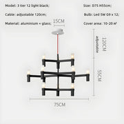 Eversley Cove Aluminum Chandelier — gallery image 17