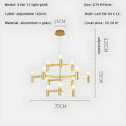 Eversley Cove Aluminum Chandelier — gallery image 18