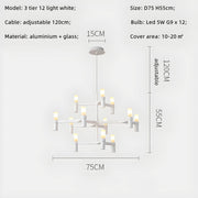 Eversley Cove Aluminum Chandelier — gallery image 19
