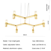 Eversley Cove Aluminum Chandelier — gallery image 20
