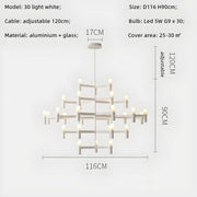 Eversley Cove Aluminum Chandelier — gallery image 21