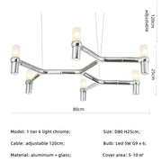 Eversley Cove Aluminum Chandelier — gallery image 25